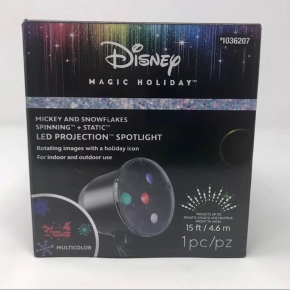 Disney Mickey & Snowflake Light Projection Display - Picture 2 of 8